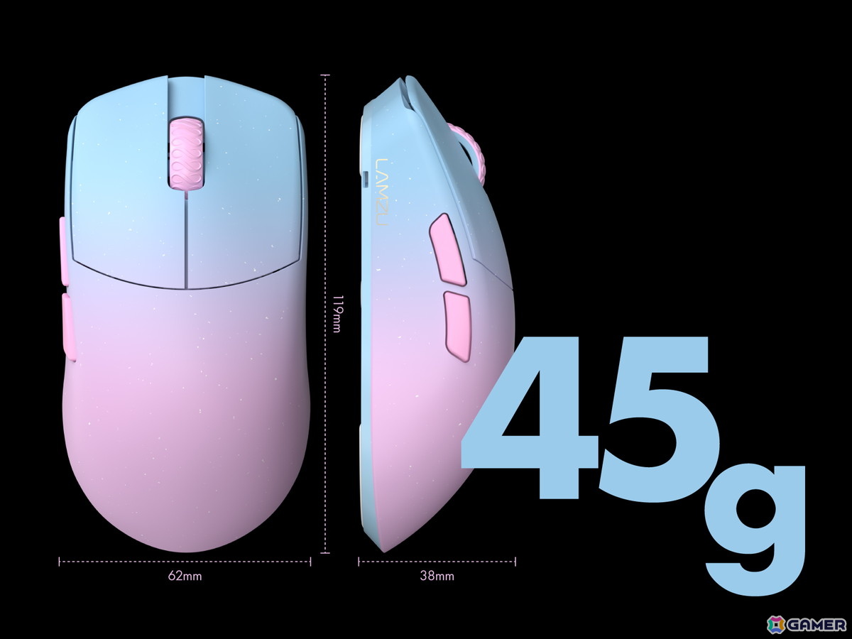 LAMZU maya xホワイト ワイヤレスマウス Lamzu MAYA X 8K white LAMZU
