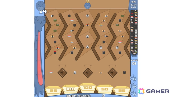 「寿司猫シリーズ」の新作となるローグライト・タワーディフェンス「Sushi Cat Tower Defense」が発表の画像