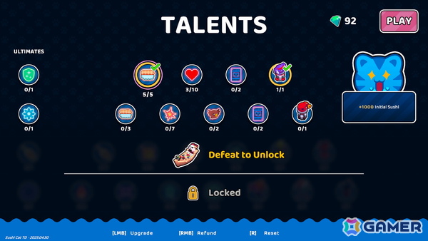 「寿司猫シリーズ」の新作となるローグライト・タワーディフェンス「Sushi Cat Tower Defense」が発表の画像