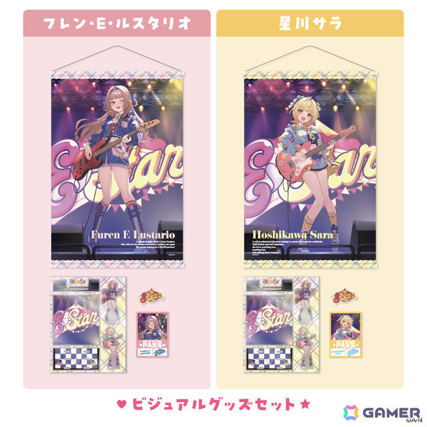 にじさんじ「We're E♡Star!!」グッズが9月1日12時より販売開始！フレン・E・ルスタリオさん、星川サラさんのアクリルクロックやランダムチェキ風カードなど7種の画像9