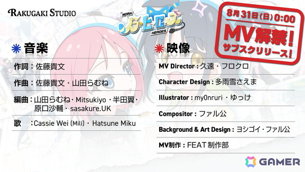 佐藤貴文氏による2nd STAR PRODUCTIONの新レーベル「RAKUGAKI STUDIO」が始動――第一弾楽曲は原口沙輔氏、sasakure.UK氏、ミツキヨ氏らが参加の画像3