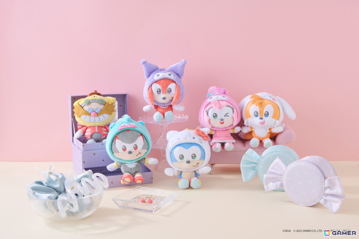 「SONIC & FRIENDS」とサンリオキャラクターズがコラボした「シャドウ」×「ハンギョドン」のイラストが公開!コラボ商品はセガストア トーキョーで先行発売の画像