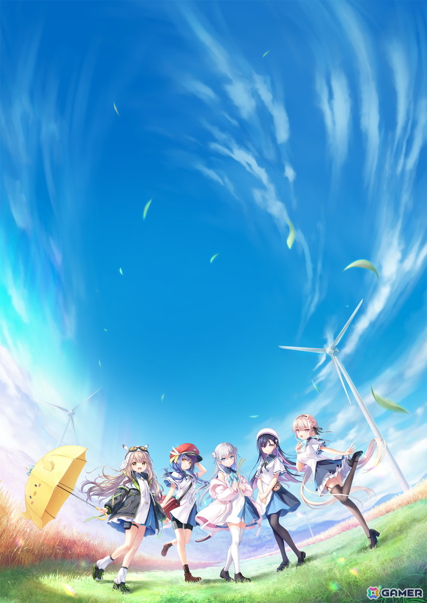 KeyのフルプライスADV「anemoi」のゲーマーズ特典が公開！ゲーマーズ限定版では速川六花のフルグラフィックTシャツと辻倉朱比華のタペストリーが付属の画像