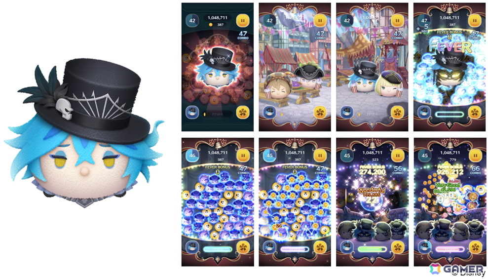 LINE：ディズニー ツムツム」に「ツイステ」からマスカレードドレス