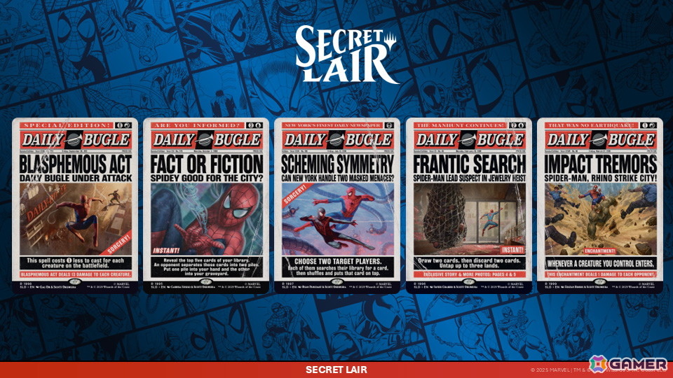「マジック:ザ・ギャザリング | マーベル スパイダーマン」が9月26日に全世界同時発売!ヴェノム、グリーン・ゴブリン、ドクター・オクトパスらヴィランも登場の画像