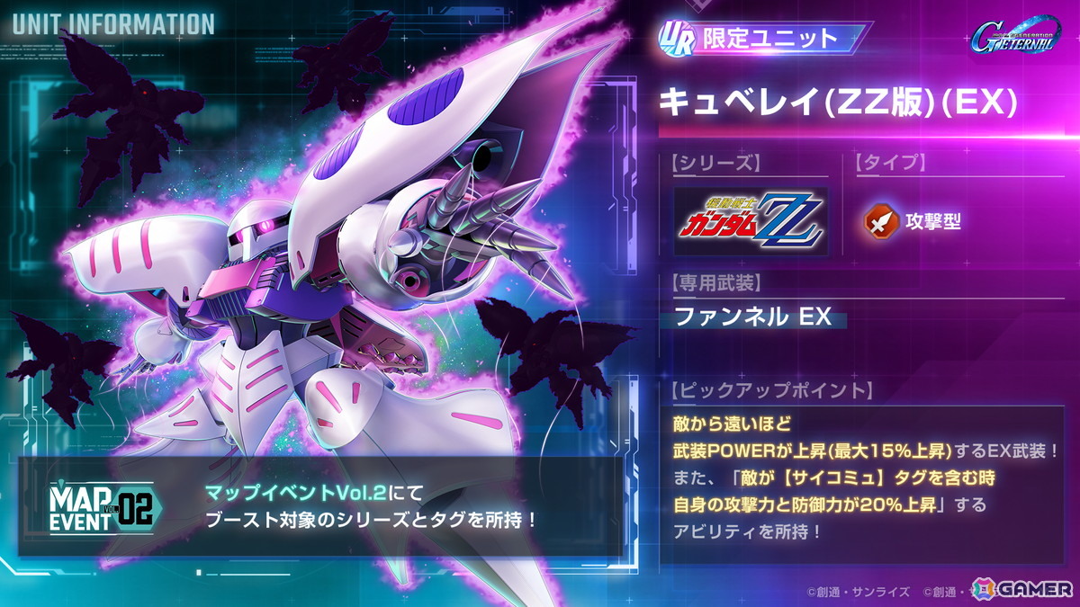 SDガンダム ジージェネレーション エターナル」のピックアップガシャに