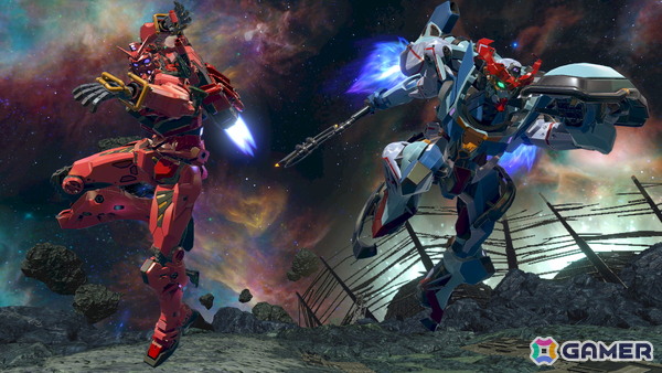 「機動戦士ガンダム EXVS.2 IB」に「機動戦士Gundam GQuuuuuuX」の赤いガンダムが参戦決定！懐に潜り込み挟撃する2000コストの格闘寄り万能機の画像10