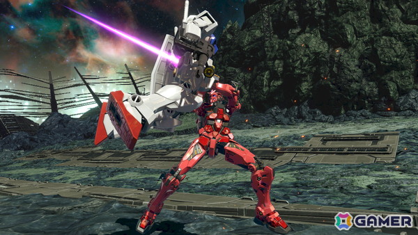 「機動戦士ガンダム EXVS.2 IB」に「機動戦士Gundam GQuuuuuuX」の赤いガンダムが参戦決定!懐に潜り込み挟撃する2000コストの格闘寄り万能機の画像