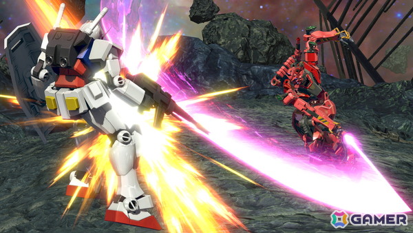 「機動戦士ガンダム EXVS.2 IB」に「機動戦士Gundam GQuuuuuuX」の赤いガンダムが参戦決定!懐に潜り込み挟撃する2000コストの格闘寄り万能機の画像