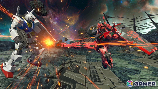 「機動戦士ガンダム EXVS.2 IB」に「機動戦士Gundam GQuuuuuuX」の赤いガンダムが参戦決定!懐に潜り込み挟撃する2000コストの格闘寄り万能機の画像