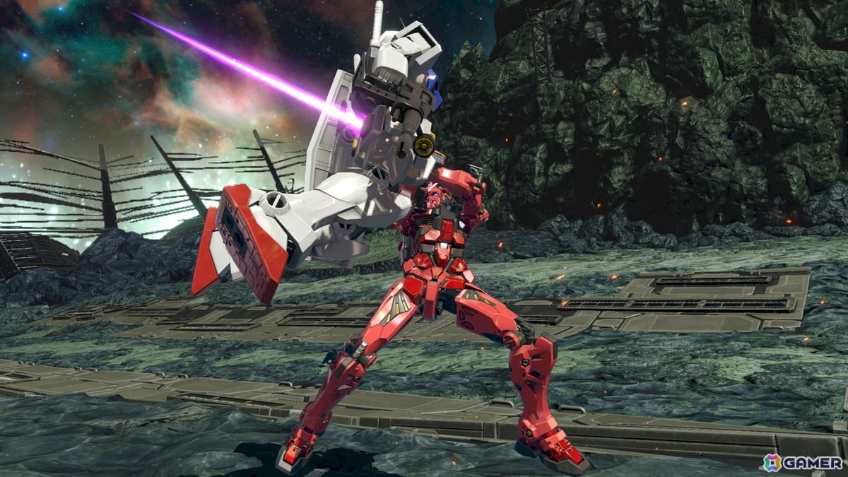 「機動戦士ガンダム EXVS.2 IB」に「機動戦士Gundam GQuuuuuuX」の赤いガンダムが参戦決定！懐に潜り込み挟撃する2000コストの格闘寄り万能機の画像11