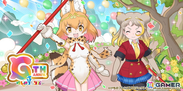「けものフレンズ3」6周年！和泉風花さん（ドール役）、野中藍さん（ソンサーバル役）に加えて下地紫野さん（？？？役）が出演する公式生放送が9月14日に配信の画像1