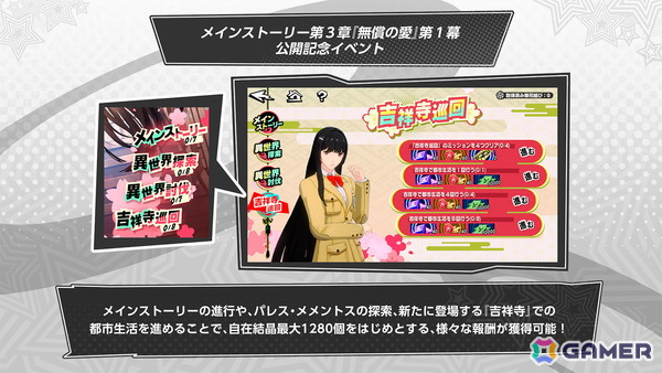 「ペルソナ5: The Phantom X」に新スポット「吉祥寺」が登場！新・怪ドル「坂井綾香/コード」（CV：牧野由依）やメインストーリー第3章などVer.2.0を紹介の画像10