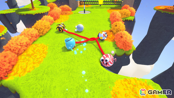 ロープで繋がったチームが競い合うカオスな協力型レースゲーム「Fling to the Finish」がコンソール向けにリリース！の画像