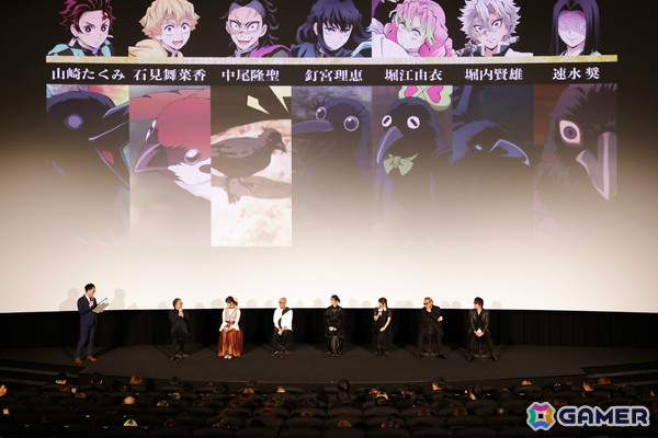「劇場版『鬼滅の刃』無限城編 第一章 猗窩座再来」中尾隆聖さん、釘宮理恵さん、速水奨さんら“鎹鴉”キャスト7名が登壇した公開御礼舞台挨拶のイベントレポが公開！の画像8