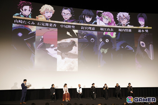 「劇場版『鬼滅の刃』無限城編 第一章 猗窩座再来」中尾隆聖さん、釘宮理恵さん、速水奨さんら“鎹鴉”キャスト7名が登壇した公開御礼舞台挨拶のイベントレポが公開！の画像9