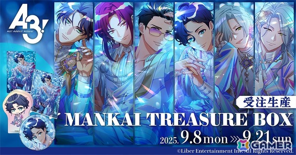 「A3!」満開Treasure開花後イラストを使用したバースデーセット「MANKAI TREASURE BOX」に冬組が登場！の画像1