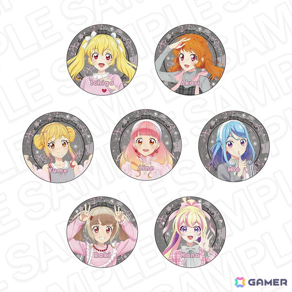 「アイカツ！シリーズ　POP UP SHOP」が10月7日より池袋P'PARCOで開催！カンバッジやアクリルブロック、キーホルダー、アクスタなどのグッズを販売の画像3