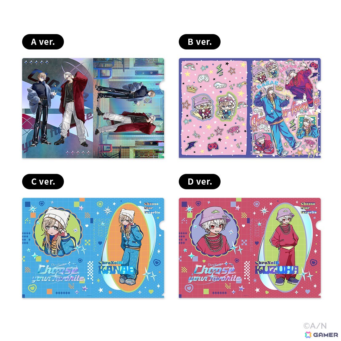 ChroNoiRが二つの衣装を着こなす新グッズ「Choose your favorite」が9