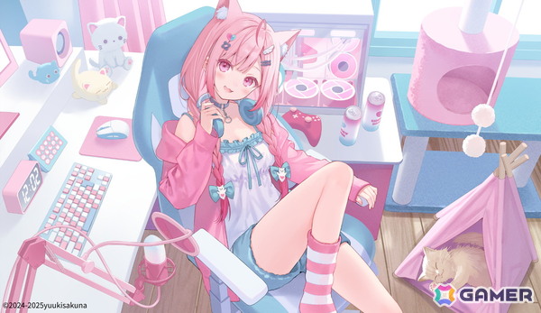 TGS2025のPixioブースではVtuber・結城さくなさんのゲーミングルームを再現！「初音ミク」コラボモデルや新作デスク＆チェアも公開の画像2