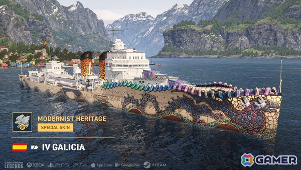 「World of Warships: Legends」で「アズレン」コラボの艦長や艦艇などが復刻！スペイン巡洋艦も登場の画像4