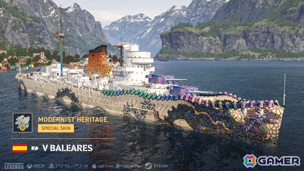 「World of Warships: Legends」で「アズレン」コラボの艦長や艦艇などが復刻！スペイン巡洋艦も登場の画像5