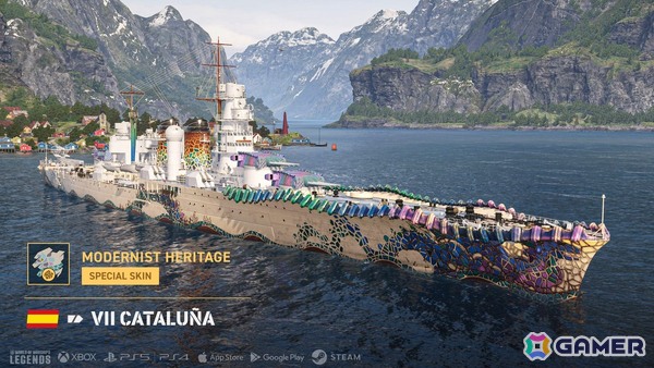 「World of Warships: Legends」で「アズレン」コラボの艦長や艦艇などが復刻！スペイン巡洋艦も登場の画像7