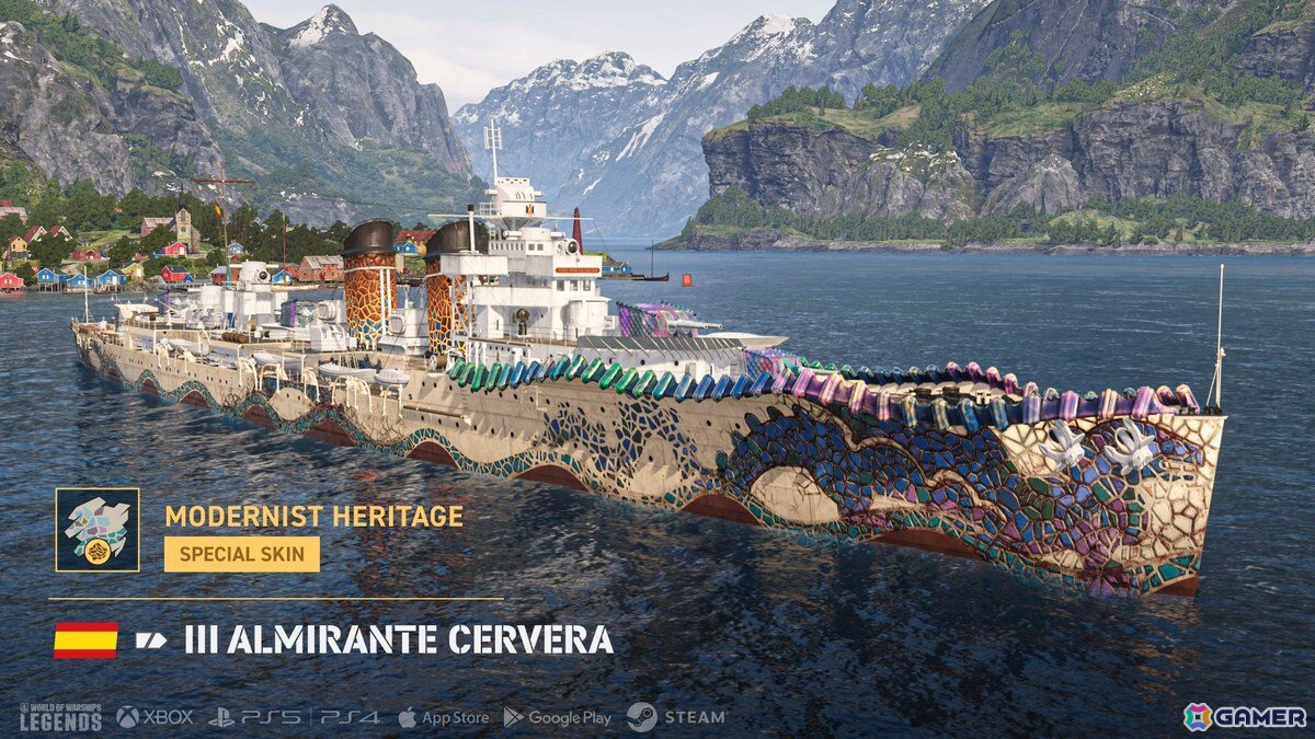 「World of Warships: Legends」で「アズレン」コラボの艦長や艦艇などが復刻！スペイン巡洋艦も登場の画像3