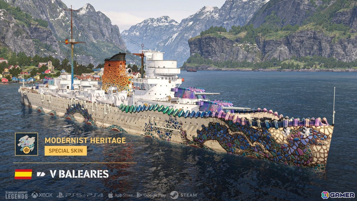 「World of Warships: Legends」で「アズレン」コラボの艦長や艦艇などが復刻！スペイン巡洋艦も登場の画像5
