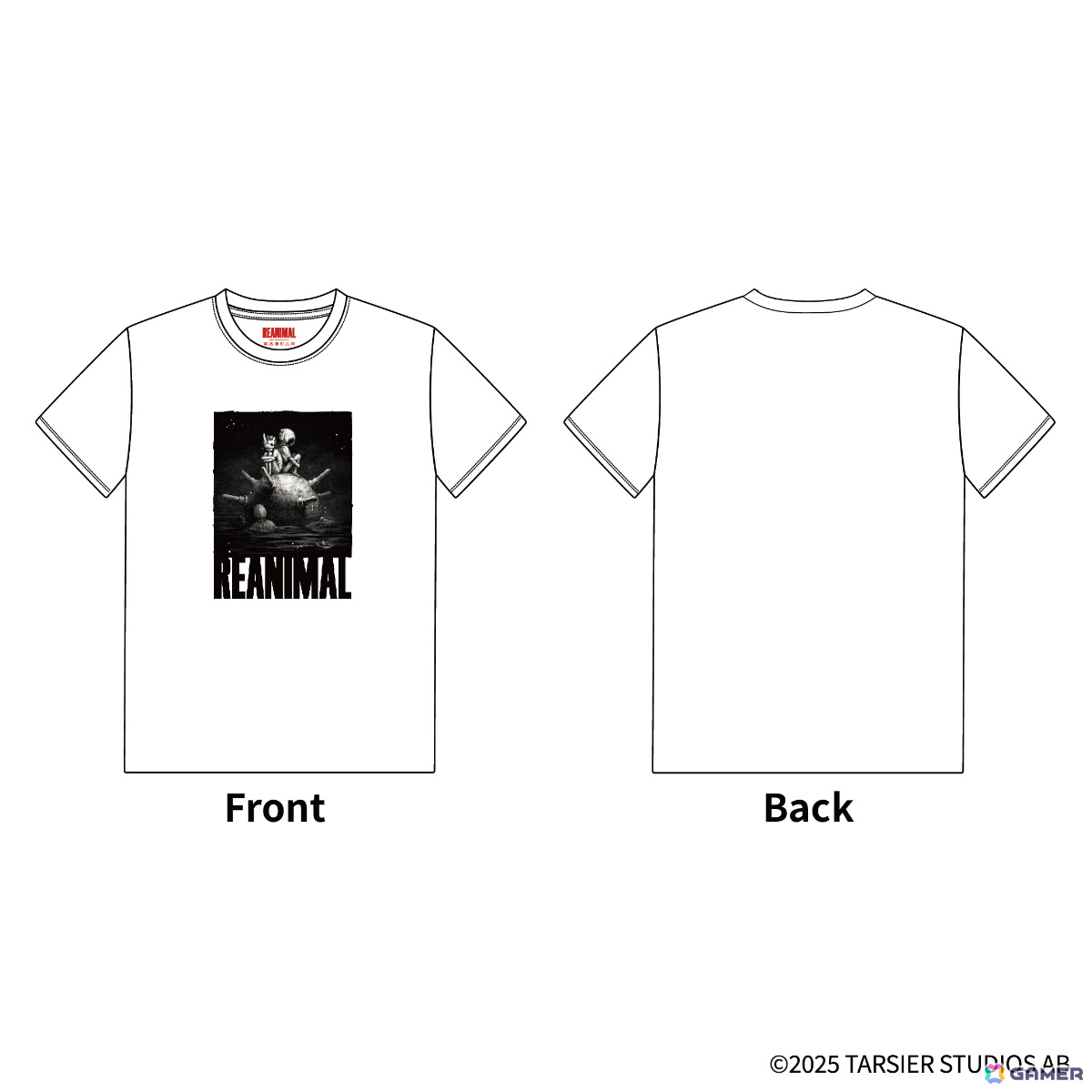 「REANIMAL」ダークで不気味な世界観が落とし込まれた公式デザインTシャツがTGS2025にて日本初販売!の画像