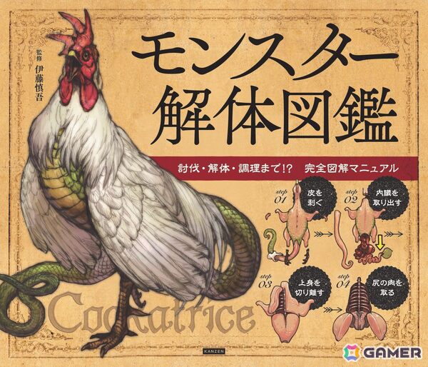 スライムやゴーレムを食卓へ！討伐・解体・調理の図解付き完全マニュアル本「モンスター解体図鑑」が9月11日に発売の画像1