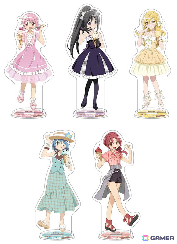 「魔法少女まどか☆マギカ」まどか、ほむら、マミら5人の“アイスクリーム”をテーマにした描き下ろしイラストグッズが9月13日に発売！アニメイトフェアもの画像1