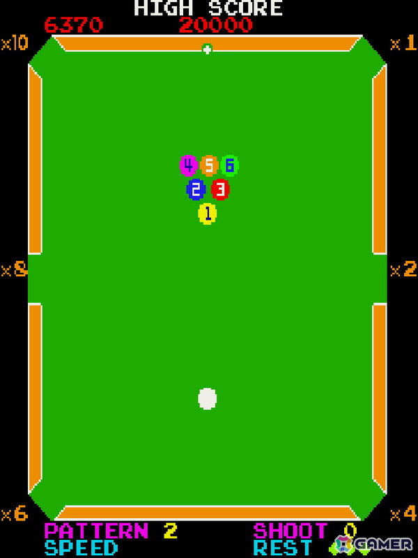 ビリヤード風のスポーツゲーム「ビデオハスラー」がアーケードアーカイブス/アーケードアーカイブス2として9月11日に配信！の画像