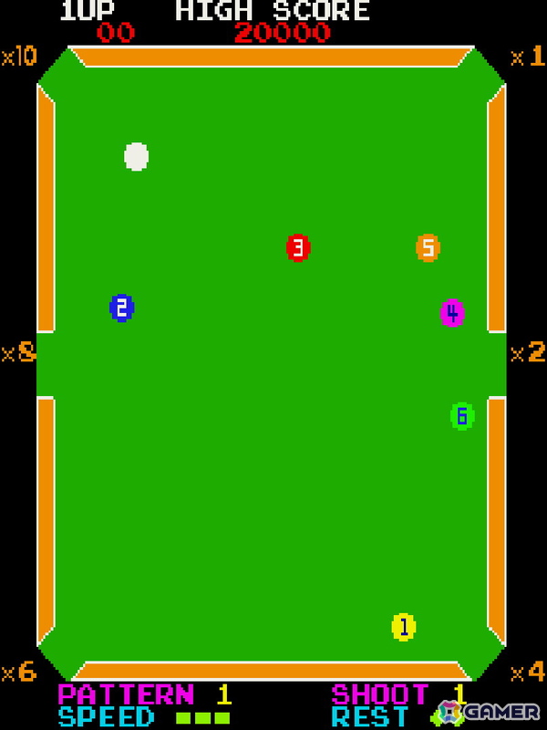 ビリヤード風のスポーツゲーム「ビデオハスラー」がアーケードアーカイブス/アーケードアーカイブス2として9月11日に配信！の画像