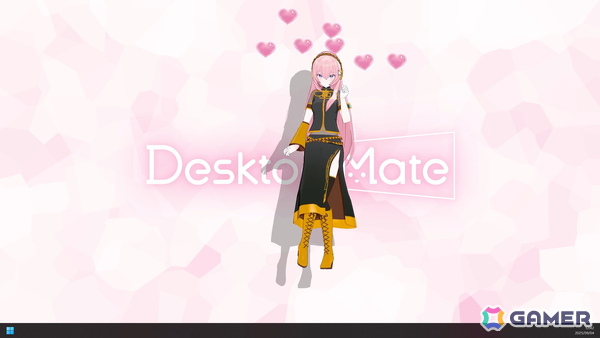 完全新規制作の3Dモデルを楽しめるDesktop Mate DLC「巡音ルカ」がリリース！の画像3