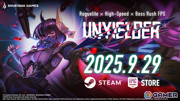 ローグライトボスラッシュFPS「UNYIELDER」が9月29日に発売決定！Epic Games Storeにも対応予定の画像1