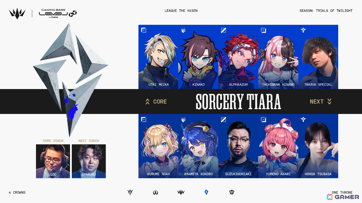「League The k4sen」新シーズン「黄昏の試練」が開幕！本田翼さんがチーム「Sorcery Tiara」にオンライン参加の画像