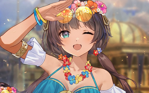 「エンバーストーリア」ウルファが水着姿に！雷属性の騎兵リーダー「ウルファ［遊泳］」が登場