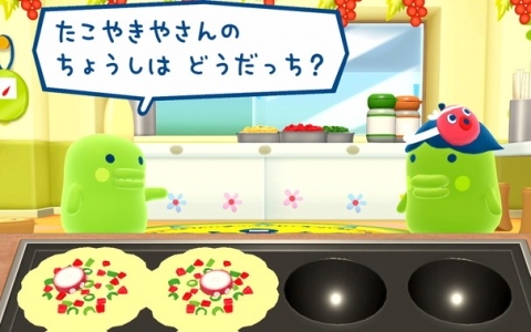「たまごっちのプチプチおみせっち おまちど～さま！」無料アップデートで懐かしの「たこやきやさん」が遊べるように！内装やSE・BGMも当時のまま