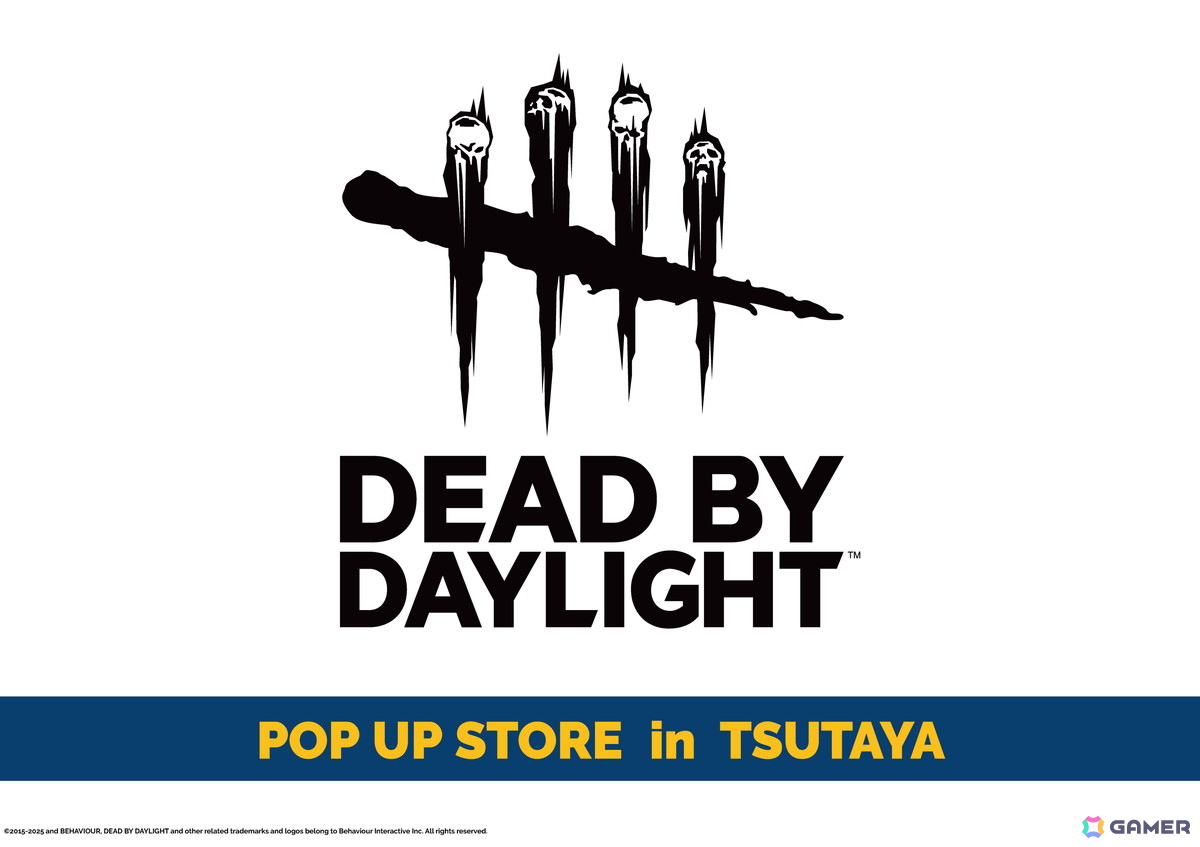 「Dead by Daylight」のポップアップストアがTSUTAYAにて9月25日より順次開催!メタル缶バッジやミニアクリルスタンドなどが販売の画像