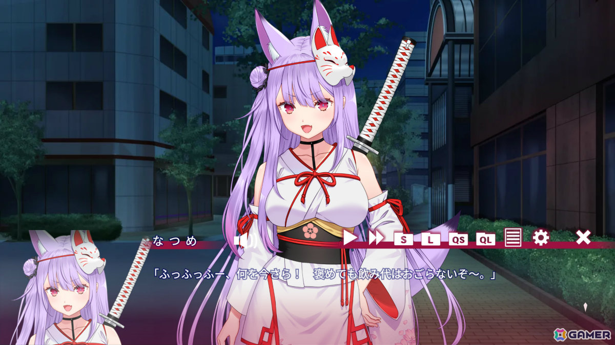 ASMR付きノベルゲーム「なつめ繚乱 -ハイスぺ脳筋妖狐の恋愛奇譚-」iOS/Android版が配信！タッピングや耳かきなどのASMRをゲームでも楽しめるの画像