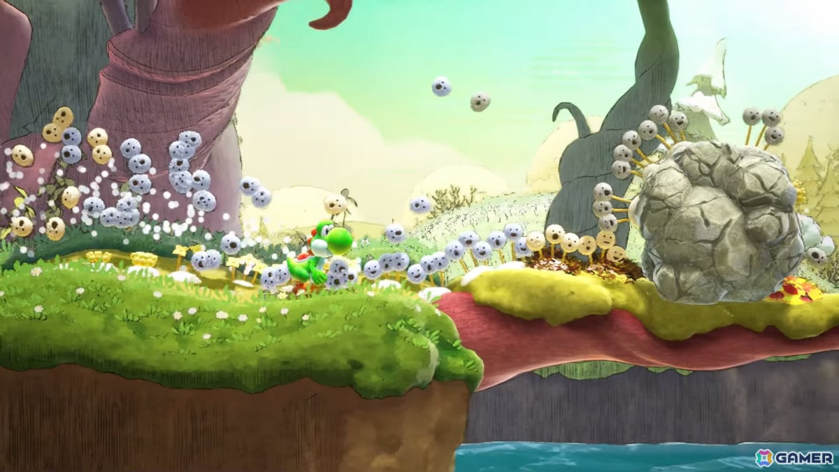 ヨッシーの絵本風2Dアクション「ヨッシーとフカシギの図鑑」がSwitch 2で2026年春に発売！不思議な図鑑の生き物を調査しようの画像5