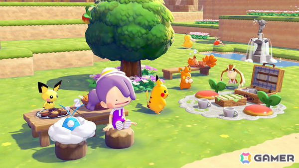 人間に変身したメタモンが主役の街づくりゲーム「ぽこ あ