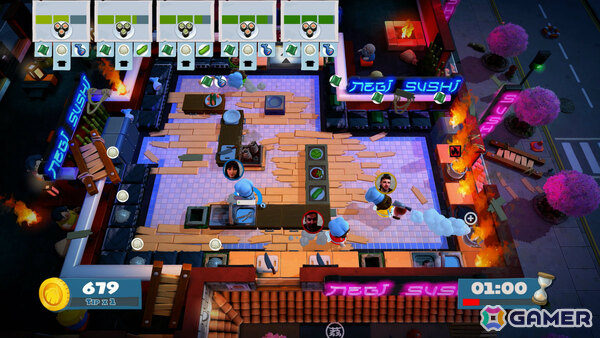 はちゃめちゃクッキングアクション「オーバークック2」Switch 2版が2025年冬に発売！4K 60fpsやゲームチャット、おすそ分け通信、カメラプレイに対応の画像2