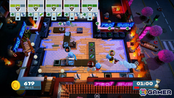 はちゃめちゃクッキングアクション「オーバークック2」Switch 2版が2025年冬に発売！4K 60fpsやゲームチャット、おすそ分け通信、カメラプレイに対応の画像3