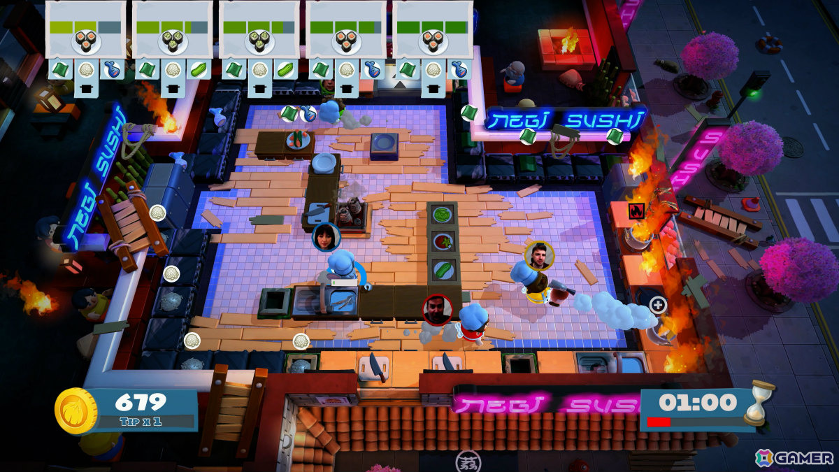 はちゃめちゃクッキングアクション「オーバークック2」Switch 2版が2025年冬に発売！4K 60fpsやゲームチャット、おすそ分け通信、カメラプレイに対応の画像2