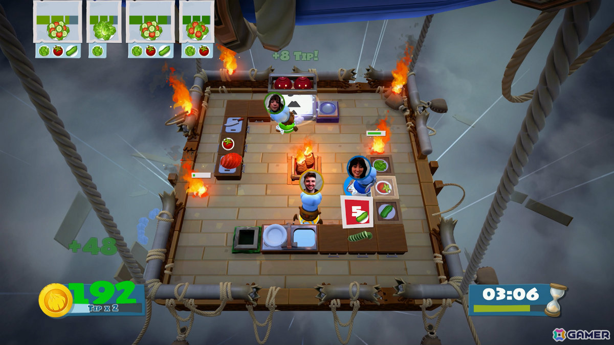 はちゃめちゃクッキングアクション「オーバークック2」Switch 2版が2025年冬に発売！4K 60fpsやゲームチャット、おすそ分け通信、カメラプレイに対応の画像6