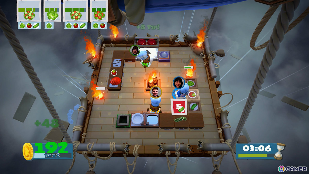 はちゃめちゃクッキングアクション「オーバークック2」Switch 2版が2025年冬に発売！4K 60fpsやゲームチャット、おすそ分け通信、カメラプレイに対応の画像7
