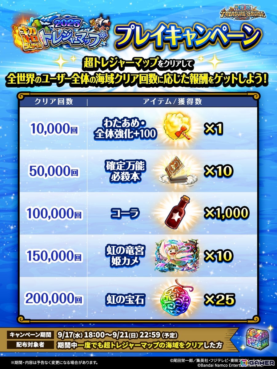 「ONE PIECE トレジャークルーズ」超スゴい「ギア5 ルフィ」「くま」が登場の「エッグヘッド最終局面!!超スゴフェス!! 解放の戦士編」開催！の画像