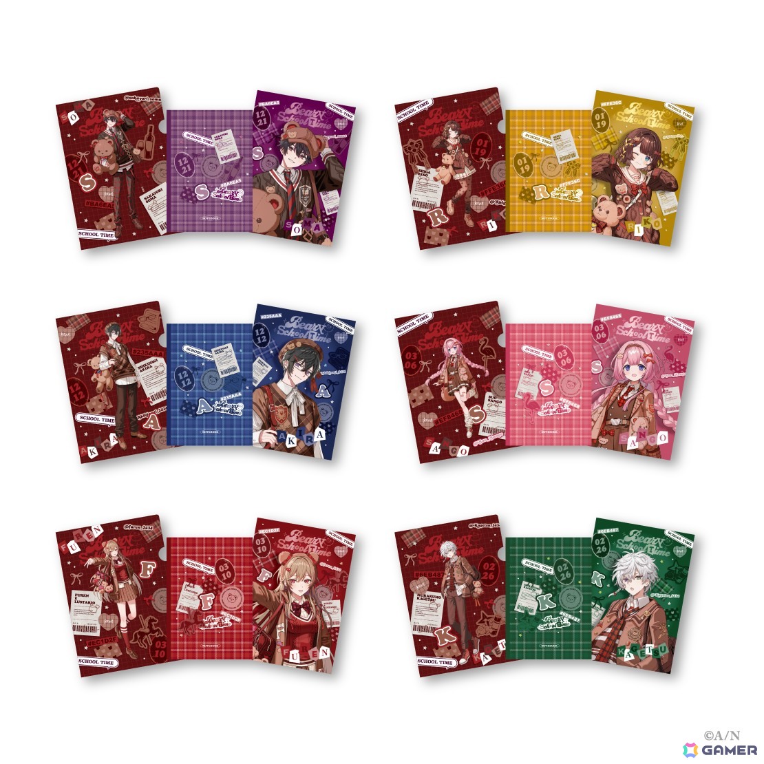 にじさんじから「Beary School Time」グッズが9月19日12時から販売!の画像